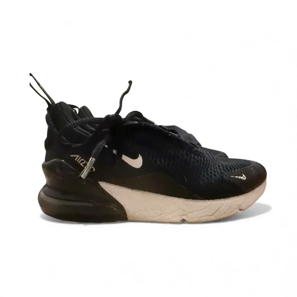 Nike Air Max 270 Kids Sneakers Black White Youth Size 2Y